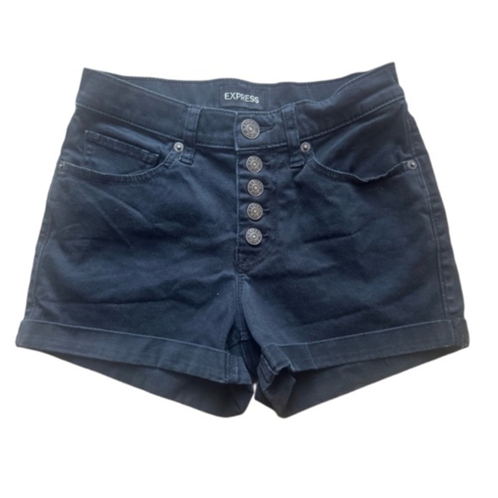 Express Black High Waist Shorts